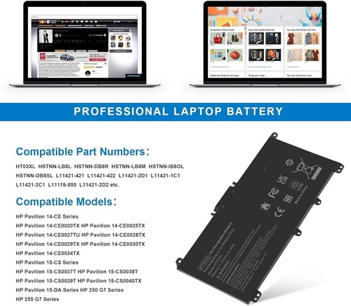 HT03XL Battery HP Pavilion 14 15 17 Series 15-DA 15-DB 15-DW 17-BY L11119-855 - 第 2/7 張圖片