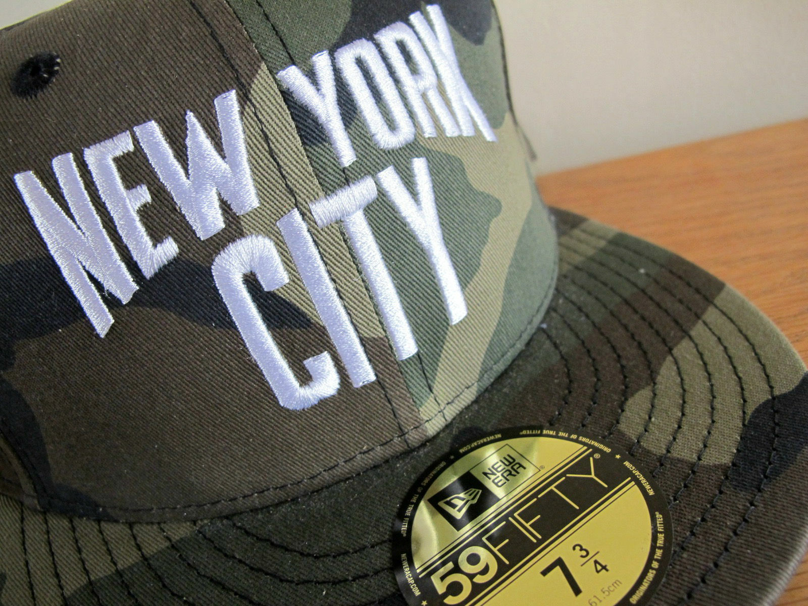 John Lennon New York City Camo 59FIFTY Fitted Cap 7 3/4 hat yankees beatles era