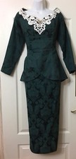 Vintage SCOTT MCCLINTOCK 80’S DESIGNER OFF THE SHOULDER MAXI DRESS SIZE 12 #108 