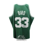 Larry Bird Autographed Boston Mitchell and Ness Basketball Jersey XL - PSA