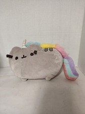Gund Pusheen Cat Pusheenicorn Unicorn Plush Stuffed Animal 13  Grey Rainbow