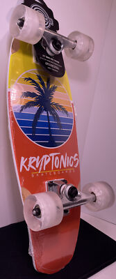 Kryptonics Mini Fat Cruiser 23'' Skateboard Orange Yellow Multicolor