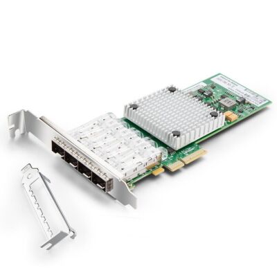   I350-F4 with   I350-AM4 Network Card 1G Quad SFP PCI-E 2.1 x4 Lane #E5