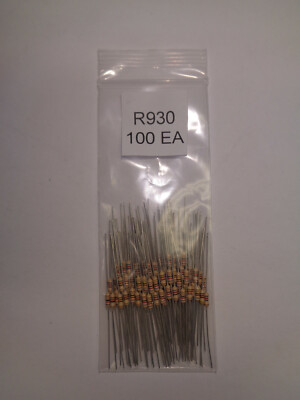 CARBON FILM RESISTORS 82 OHM 5% R930 SET OF 100 EACH NEW