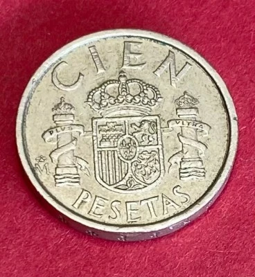 M244 – Münze 100 CIEN Pesetas Peseten 1986 Espana Spanien - Bild 1 von 2