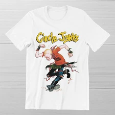 CIRCLE JERKS in the Moshpit T-Shirt Punk Rock Skanking Man Ring Spun Cotton Tee