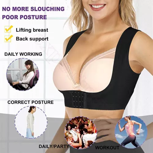 Adjustable Women Back Support Belt Posture Corrector Brace Shoulder Health Care - Picture 4 of 24