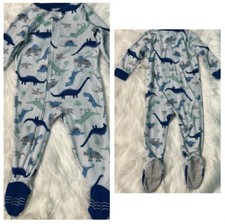 Carter's Boys' One-Piece Dinosaur Printed Footed Pajamas, Size 18M