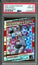 Tom Brady 2020 Donruss Dominators PSA 10 Gem Mint Tampa Bay Bucs Super Bowl MVP