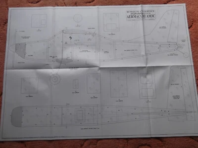 RCM&E Pläne der Aermacchi AM3C mit Zeitschriftenartikel ein halbmaßstabsgetreues Modell - Bild 1 von 4