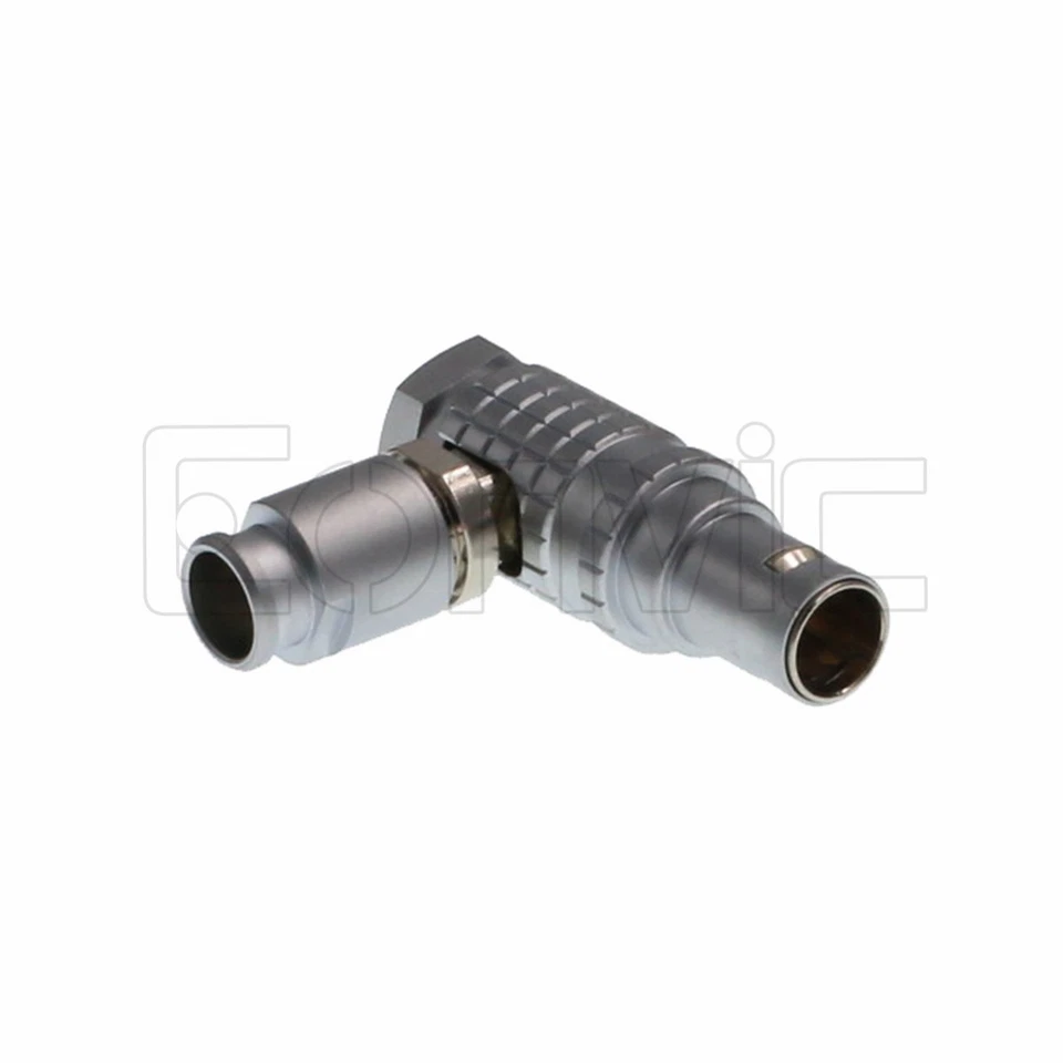 FHG 0B 2 3 4 5 6 7 9 pin right angle elbow male connector plug with Black Rubber - Image 4 of 4