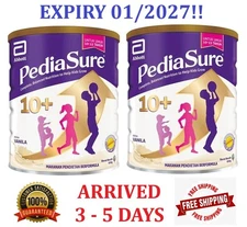 2 x Abbott Pedia Sure 10+ Optiheight Increase Height 10-15 Yrs Old  850g Vanilla