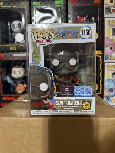 Funko POP! Plus One Piece Silvers Rayleigh Pre Release Chase  #2150 W/ Protector