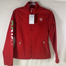 Ariat Women's Classic Team Mexico Softshell Water Resistant Jacket Red Small NWT