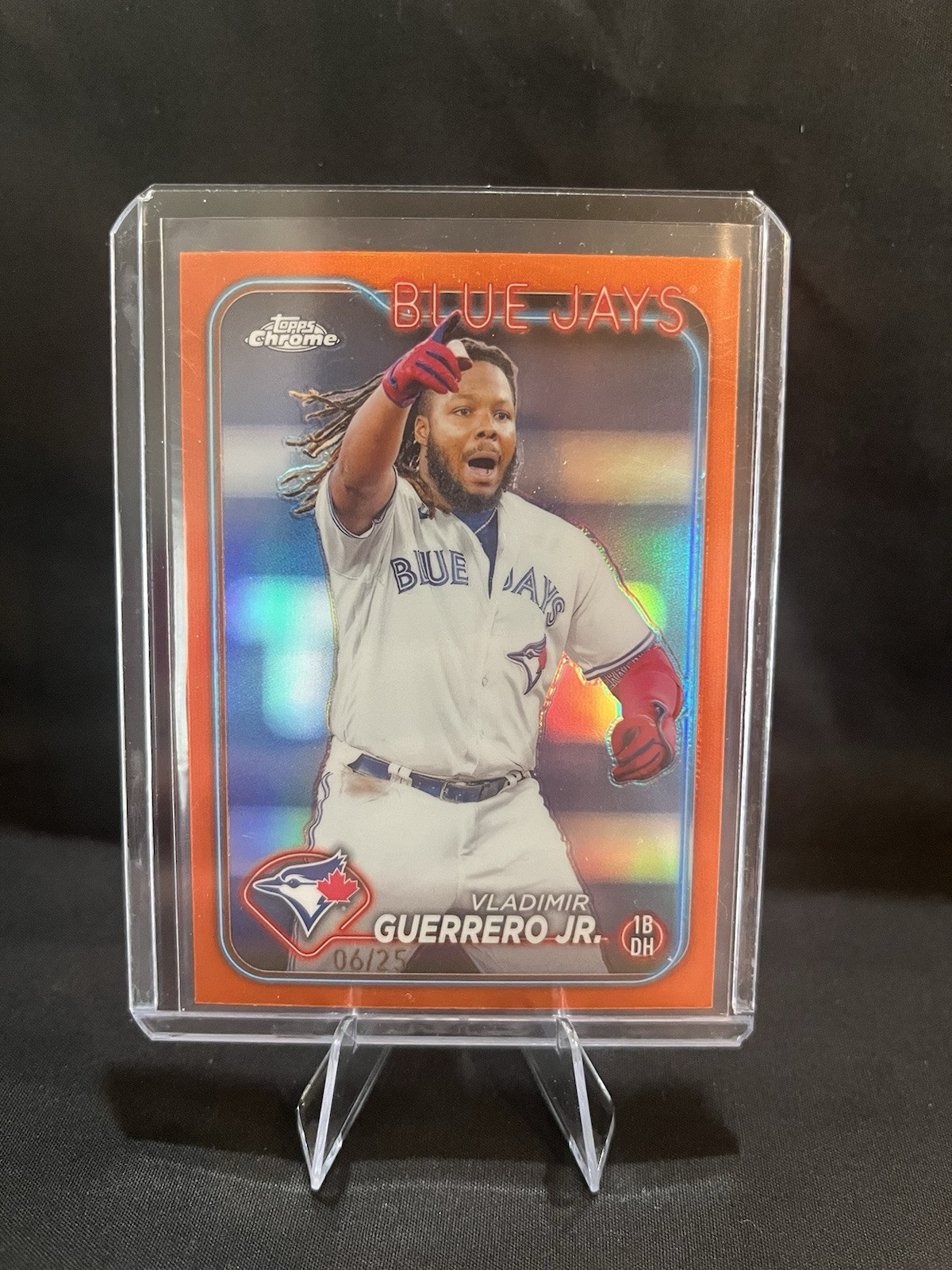 2024 Topps Chrome Vladimir Guerrero Jr. Orange Wave Refractor /25