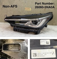 2019-2022 INFINITI QX50 LEFT LED HEADLIGHT LAMP W/O ADAPTIVE 26060-5NA0A OEM