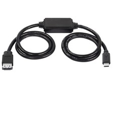 USB-C Type-C to eSATA Adapter Cable 5Gbps USB C to Power eSATA Converter Cabl...