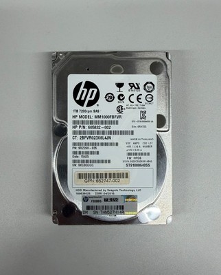 MM1000FBFVR HP SEAGATE 1TB 6G SAS 7.2K 2.5'' SFF HDD HARD DRIVE