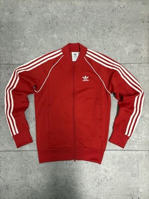 Adidas Originals Track Jacket Rot | 3 Streifen | Primeblue | Größe XS