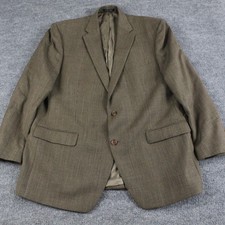 Lauren Ralph Lauren Blazer Mens 48L Brown 100 Wool Coat Notch Lapel Workwear