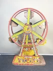 J Chein Hercules Ferris Wheel Tin Litho Wind-up  - Still Spins/ Barely.