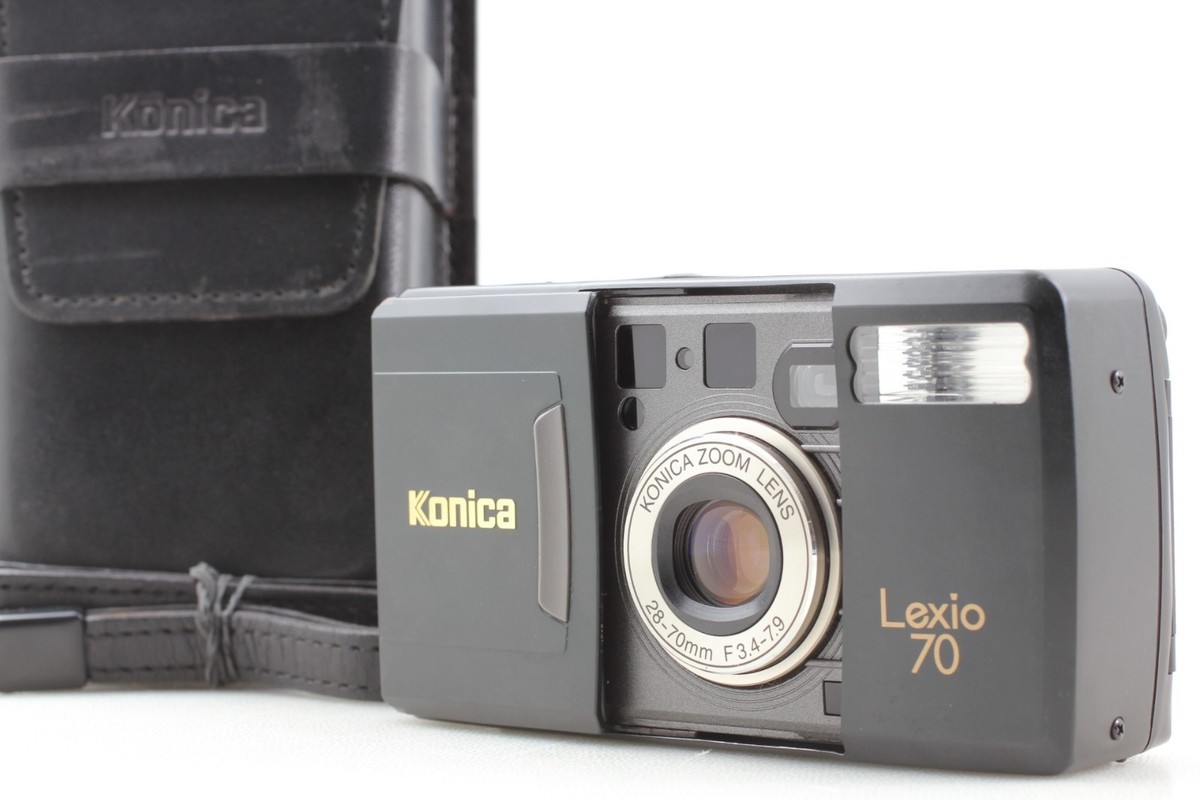 💥Top Mint in Case w/Strap] Konica Lexio 70 BLACK Limited Film