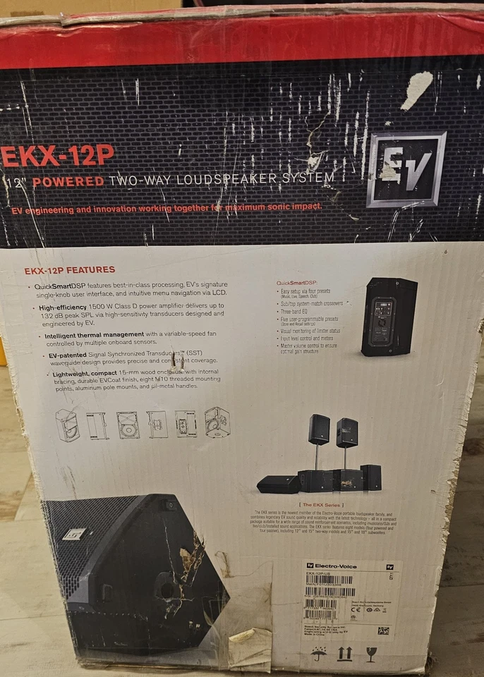 Electro-Voice EKX-12P Powered Speaker 1500W 12-inch 2 Way Loudspeaker System - Image 3 of 4