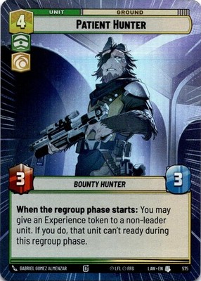 Patient Hunter (Hyperspace Foil) NM/M UC 575 A Lawless Time Star Wars Unlimited