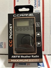 NICE  CC Pocket AM FM and NOAA Weather Radio with Clock and Sleep Timer