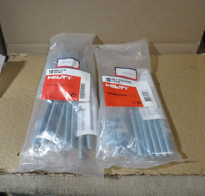 HILTI Has-E 12-8 & 10 (5/8 Steel)#333191-2-3 Total of 20