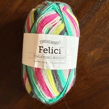 Knit Picks Felici Limited Edition 28102 Summer Camp Self Striping Sock Yarn