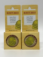 Burt's Bees Lemon Butter Cuticle Cream Tin .6 Oz Each Pack 2
