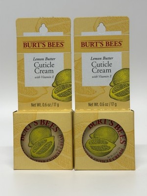 Burt's Bees Lemon Butter Cuticle Cream Tin .6 Oz Each ( Pack 2 )