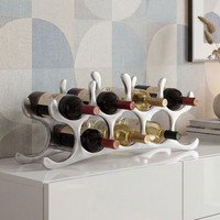 Weinregal Flaschenregal Metall FlaschenstäNder Weinflaschenhalter Silber