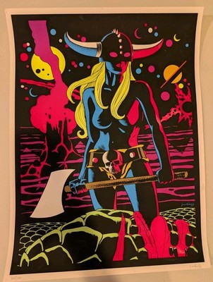 Dragon Killer by Jim Rugg edition X/350 Black Light Screenprint 18x24