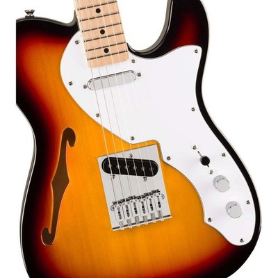 Squier Affinity Telecaster Thinline Maple Griffbrett weiß E-Gitarre