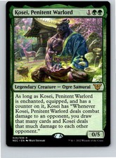 Magic The Gathering Kosei Penitent Warlord Commander Kamigawa Neon Dynasty Mtg