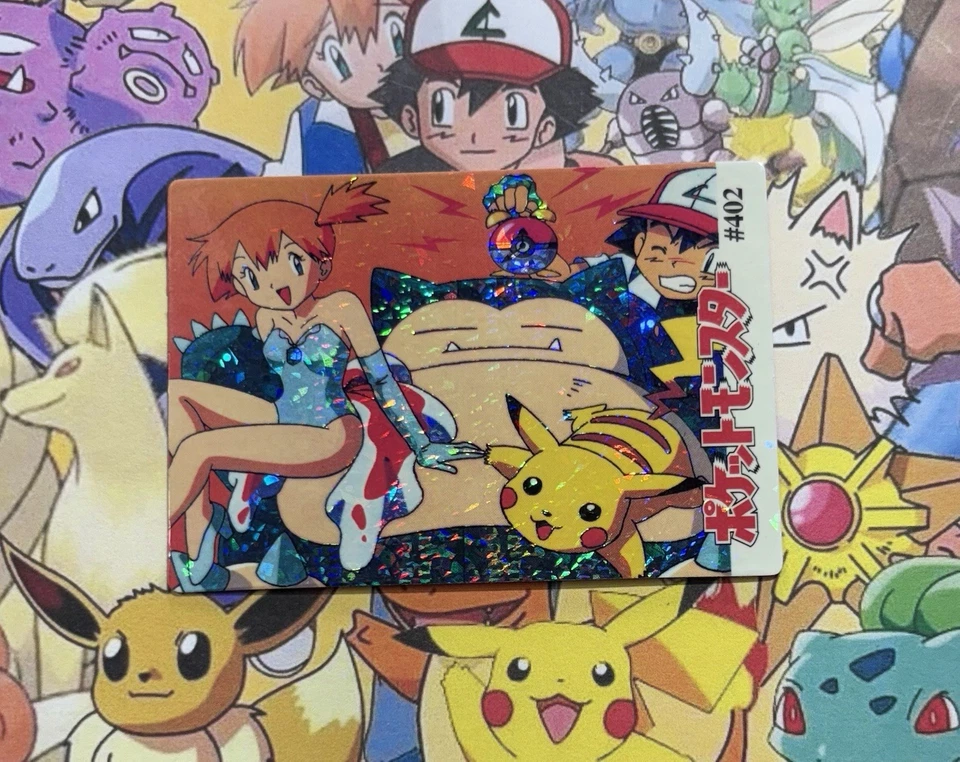 Pokemon Vintage Monstruos de Bolsillo Venta HOLO Prisma Pegatina 1999 Bandai Nintendo Foto 2 de 4