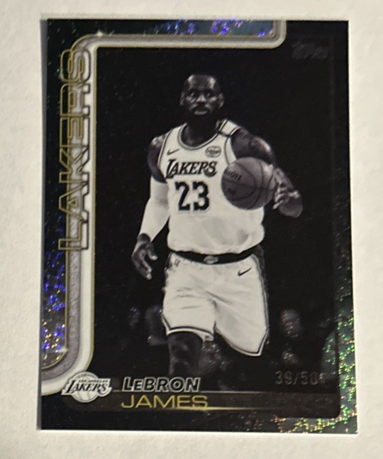 2025-26 Topps Black Friday Target Flash Drop #150 LeBron James Lakers #’d 39/50