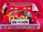 NEW Vintage Wolverine Toy Company See and Add Tin Toy Adding Machine — photo 1