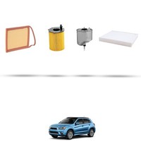 Hoffcar Inspektionsset 4 Filter FüR Mitsubishi ASX (GA7W) 1.6 DI-D 8