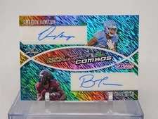 2025 Leaf Vivid Omarion Hampton Bhayshul Tuten Dual Auto 1/1 Blue Shimmer 