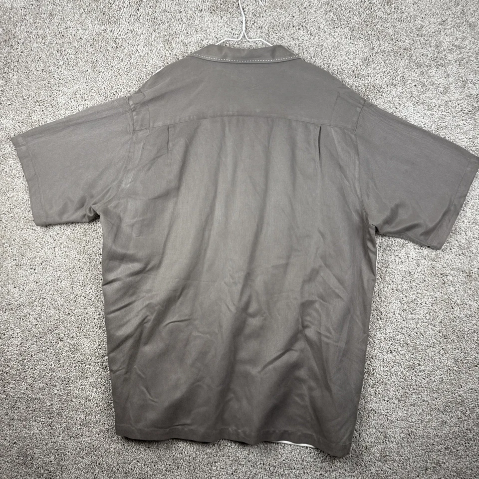 Camisa para hombre con logotipo de piña caribeña 2XT manga corta tropical bordada Foto 4 de 4