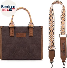 Wrangler Tote Bag for Women Aztec Western Retro Purse Top Handle Handbags