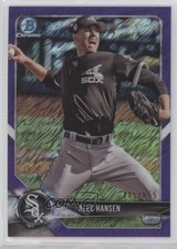 2018 Bowman Chrome Prospects Purple Shimmer Refractor 345/655 Alec Hansen z6b