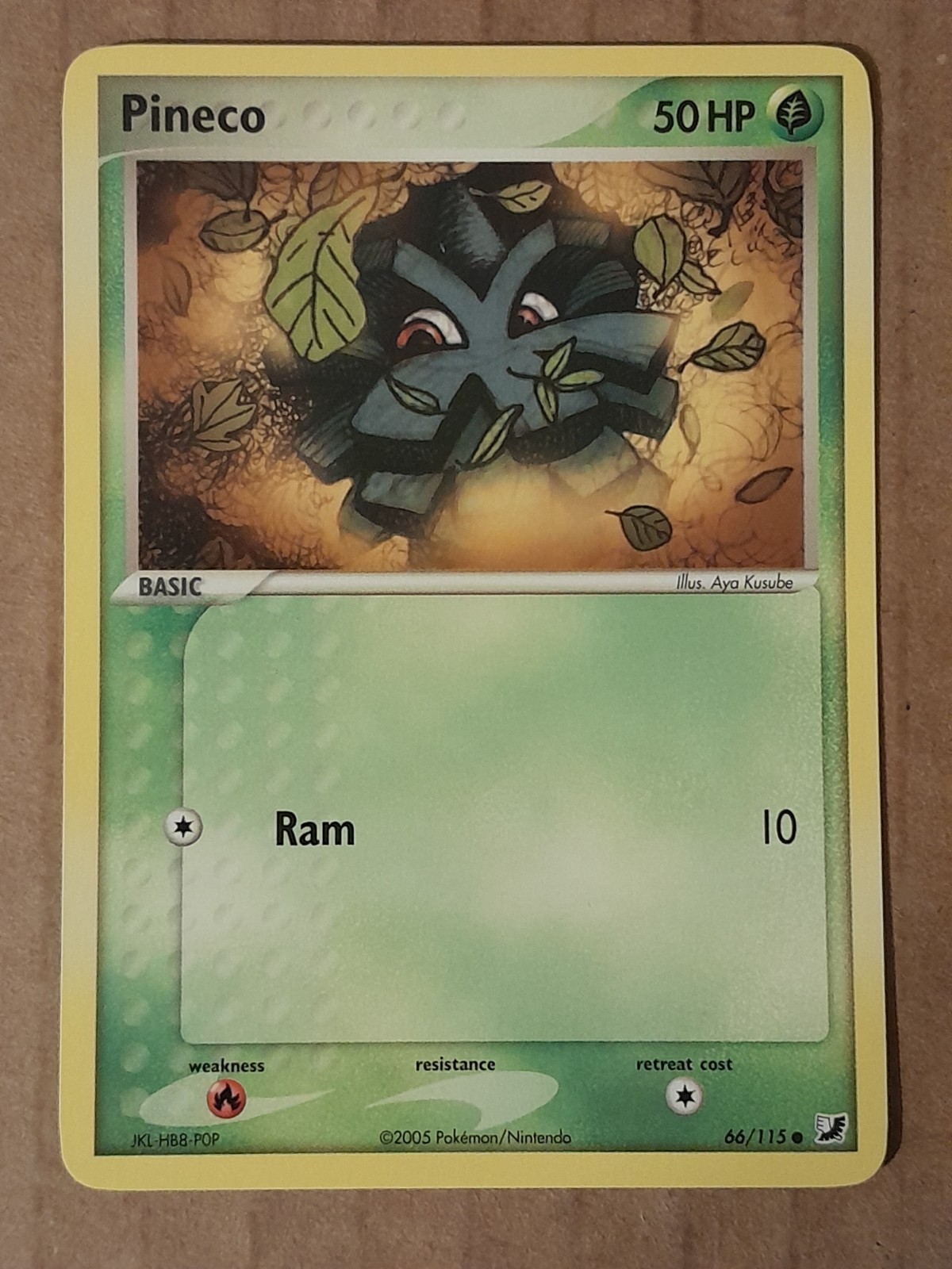 Pokemon Pineco 66/115 ex Unseen Forces NM See Pictures