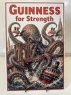 Guinness Beer Metal Sign - Guinness For Strength Retro Vintage Kraken