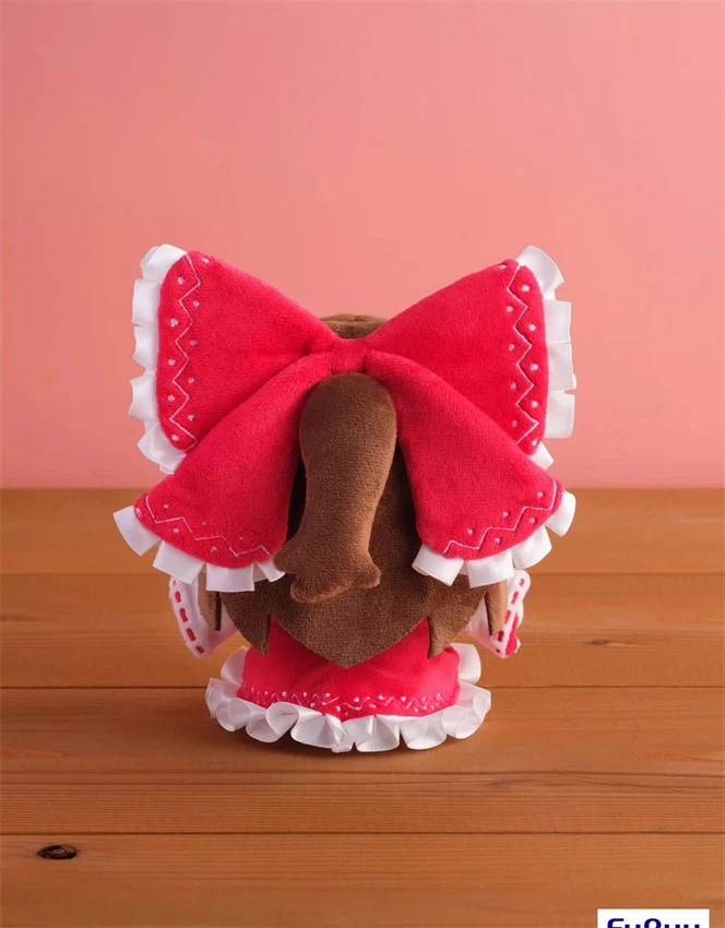 Juego de 2 piezas de juguetes de peluche sentados Touhou Project Hakurei Reimu Kirisame Marisa 5,9 pulgadas Foto 4 de 4