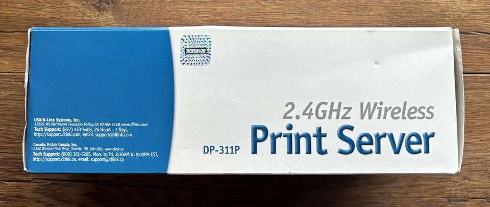 D-Link (DP-311P)Air Wireless Print Server (11 Mbps) 2.4 GHz Wireless NewOpen Box - Image 2 of 4