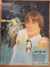 Star Wars 1977 Luke Skywalker Poster Burger K...